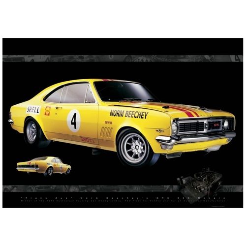 Norm Beechey's HT GTS 350 Monaro - Poster